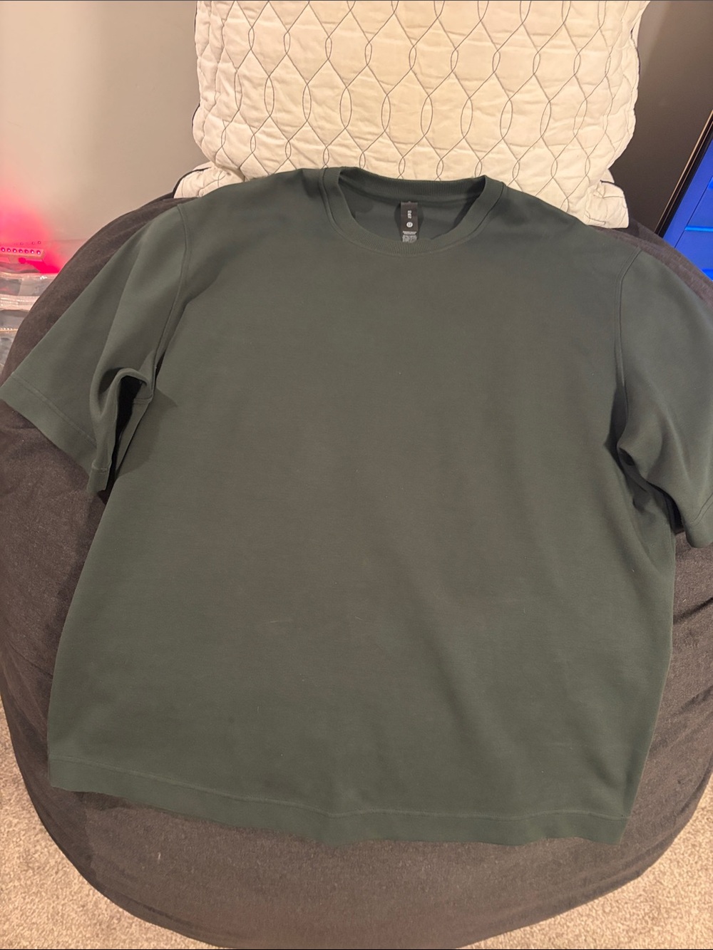 lululemon athletica Men's Short Sleeve Crewneck Shirt - Forest Green